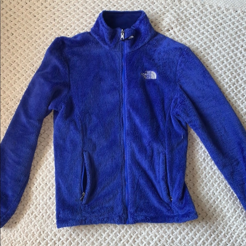 Blue Fleece North Face Jacket